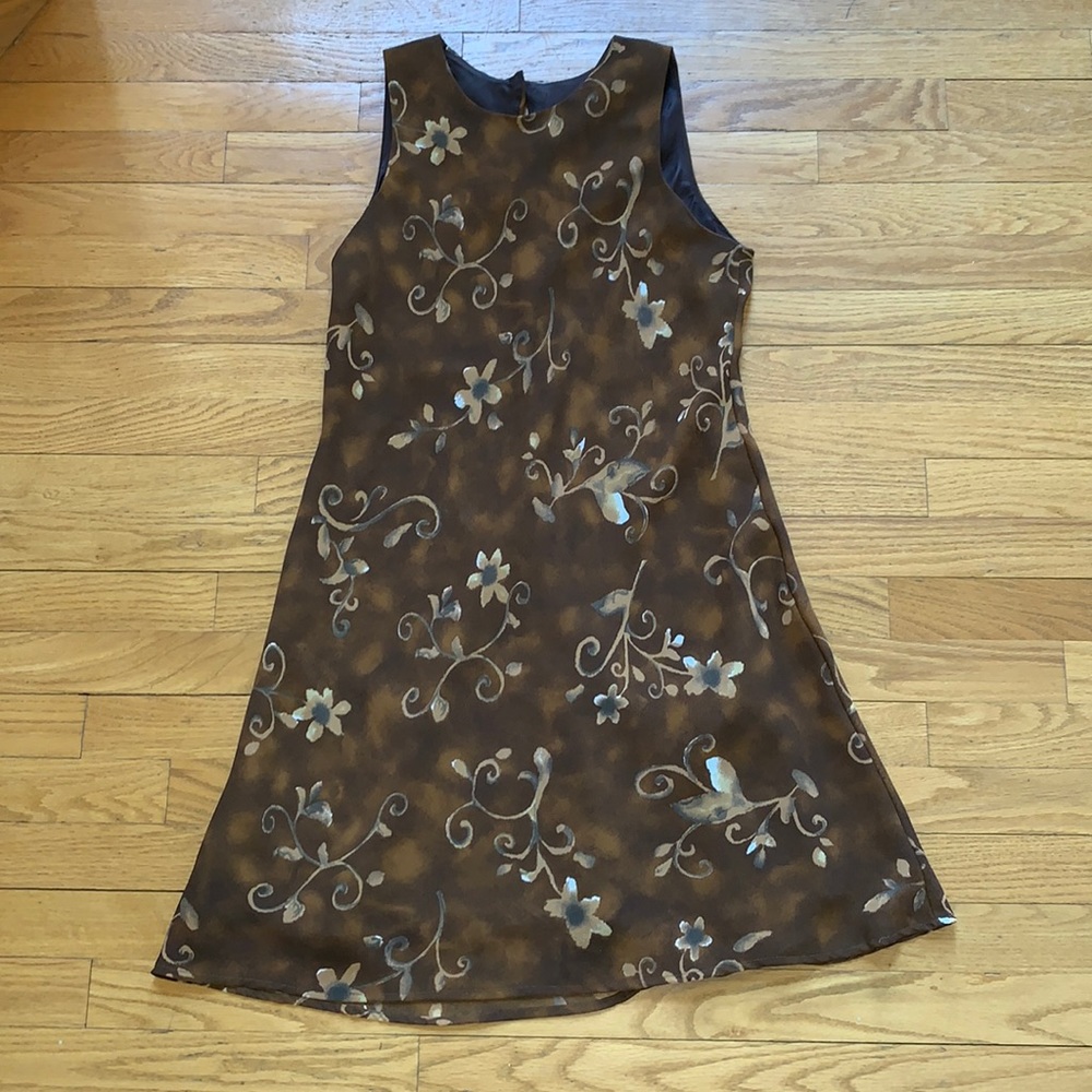 Vintage floral mini dress